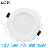 Led Downlight 5W 7W 9W 12W AC/DC 12V Ceiling lamp Recessed Cold  Natural Warm white Indoor Lighting