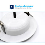 Led Downlight 5W 7W 9W 12W AC/DC 12V Ceiling lamp Recessed Cold  Natural Warm white Indoor Lighting