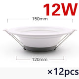 6pcs/12pcs LED downlight ceiling light AC 220V 5W 7W 12W 18W Lamp Recessed warm white / cool white Bulb Bedroom Kitchen indoor