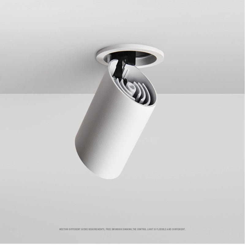 Dimming embedded folding LED downlight 10W 15W 20W LED spotlight living room TV background wall aisle ceiling COB downlight