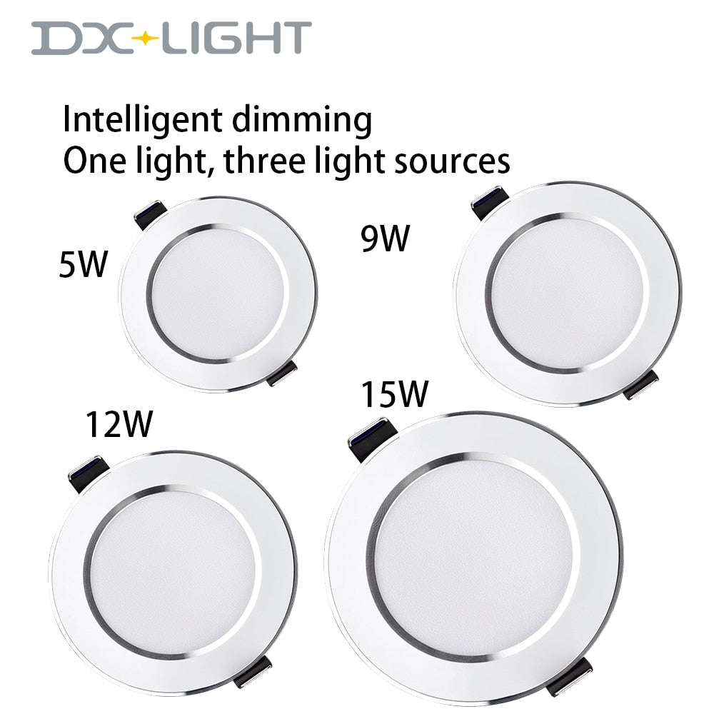 LED Downlight 5W 9W 12W 15W Round Recessed Lamp AC 220~240V Led Bulb Bedroom Kitchen Indoor LED Spot Light