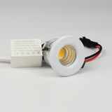 Qualtiy 3W COB LED Spot Downlight Cut Hole 30mm Small Size Cabinet DIY Ceiling Star Light Backlights