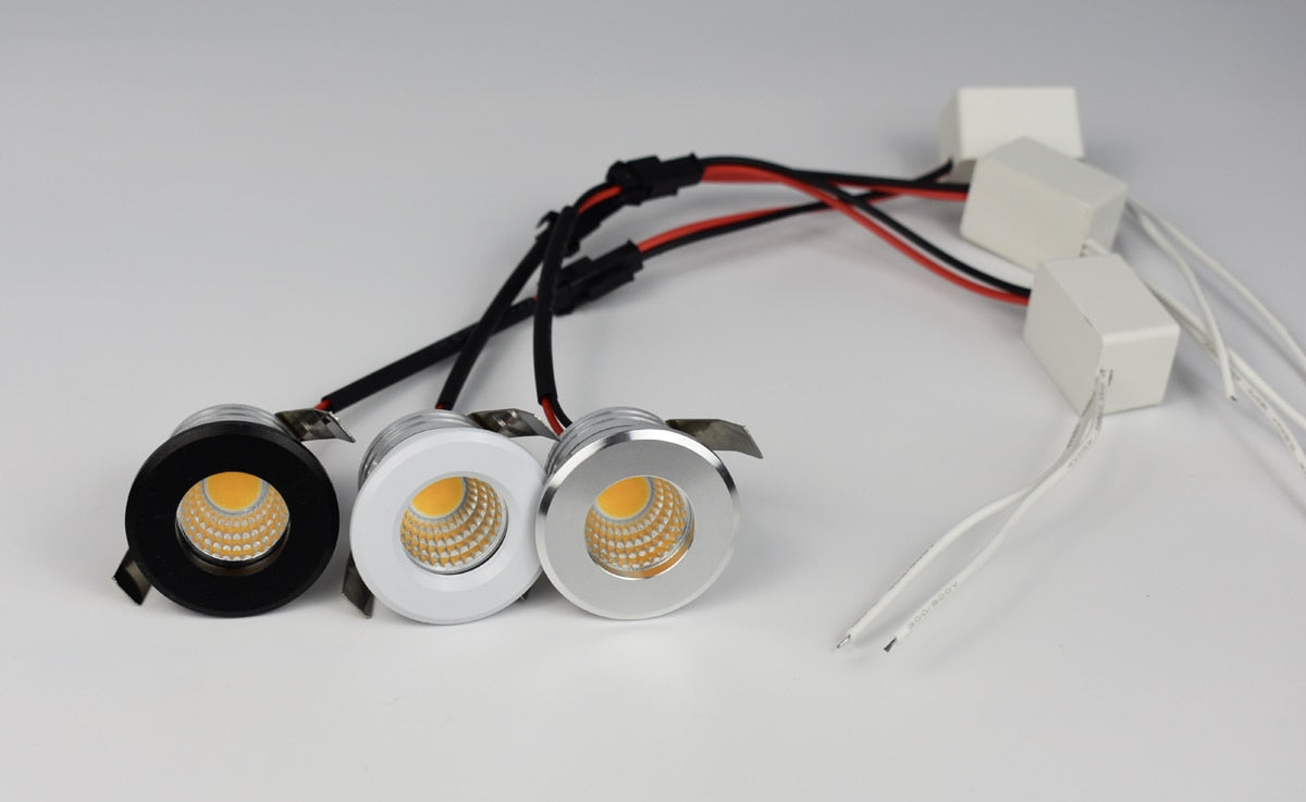 Qualtiy 3W COB LED Spot Downlight Cut Hole 30mm Small Size Cabinet DIY Ceiling Star Light Backlights