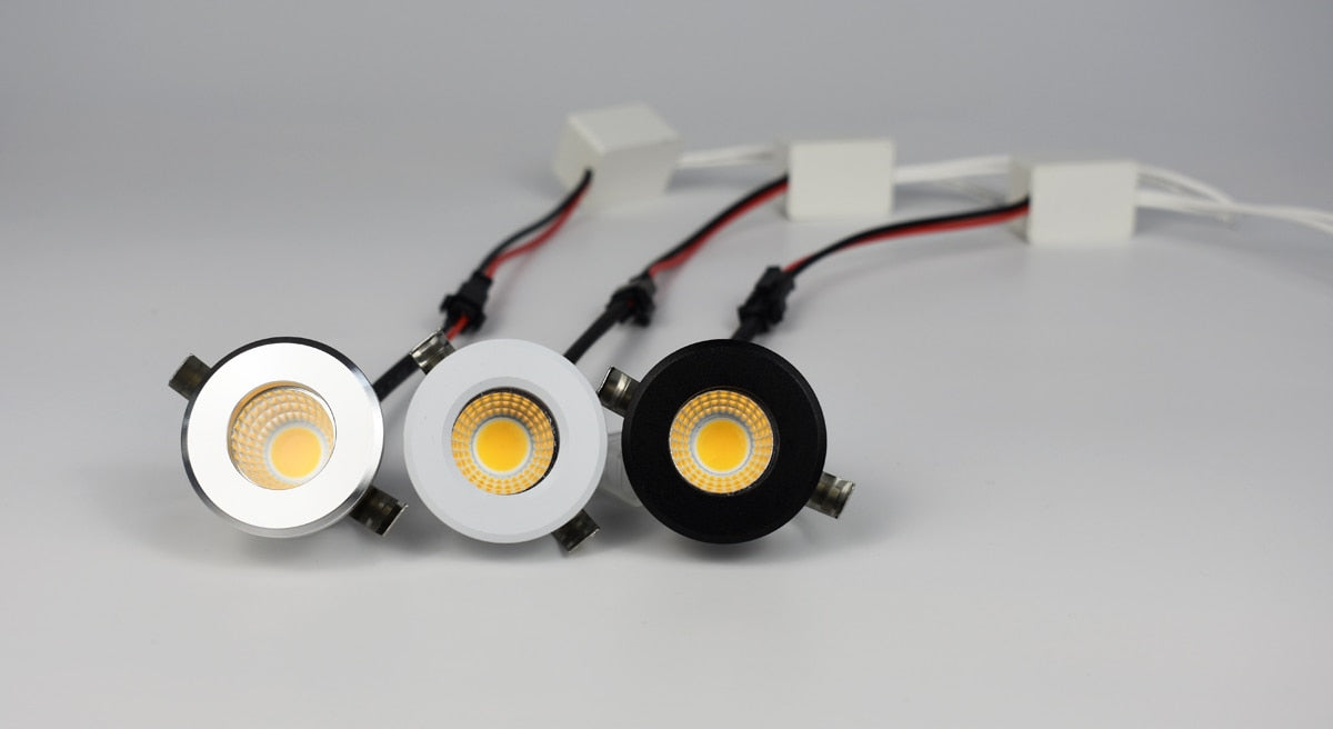 Qualtiy 3W COB LED Spot Downlight Cut Hole 30mm Small Size Cabinet DIY Ceiling Star Light Backlights