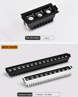 Dimmable LED Downlight Grille lamp Spot Light Indoor 2W/4W/6W/10W/20W/30W Recessed Strip COB ceiling lamp Indoor Lighting