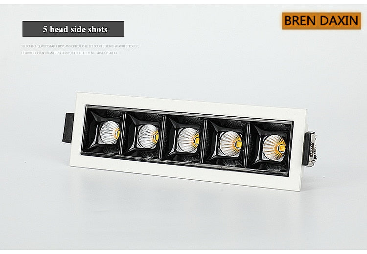 Dimmable LED Downlight Grille lamp Spot Light Indoor 2W/4W/6W/10W/20W/30W Recessed Strip COB ceiling lamp Indoor Lighting