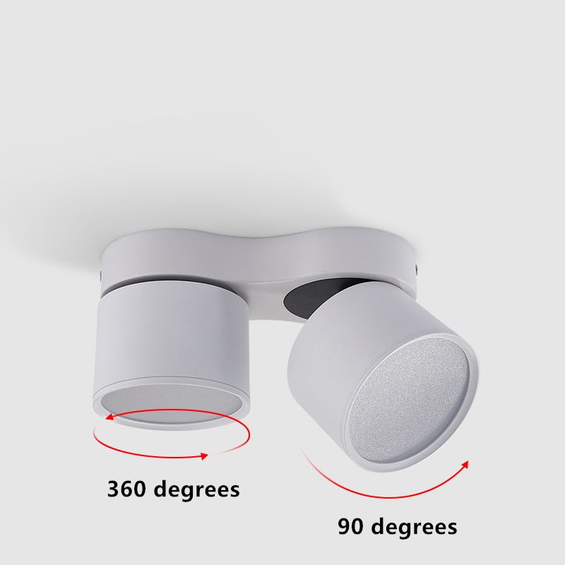 Dimmable Folding Rotating LED Downlights 7W 10W 15W 20W 30W COB LED Ceiling Spot Lights AC85~265V LED Ceiling Lamps Indoor Ligh