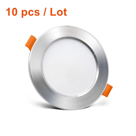  10pcs/Lot Round White SMD 2835 LED Recessed Downlight 3W 5W 7W 9W 12W Driverless AC220V Ceiling Spot Light Indoor Lighting