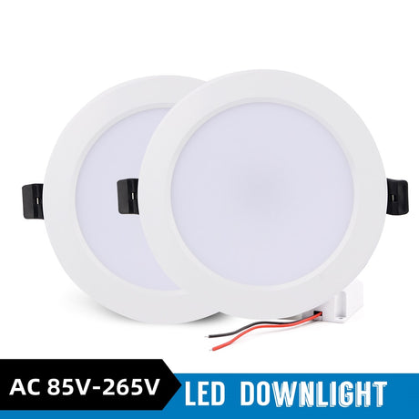 LED Downlight 3W 6W 9W 12W 15W 18W Recessed Round LED Ceiling Lamp AC 110V 220V 240V Indoor Lighting Warm White Cold White Light