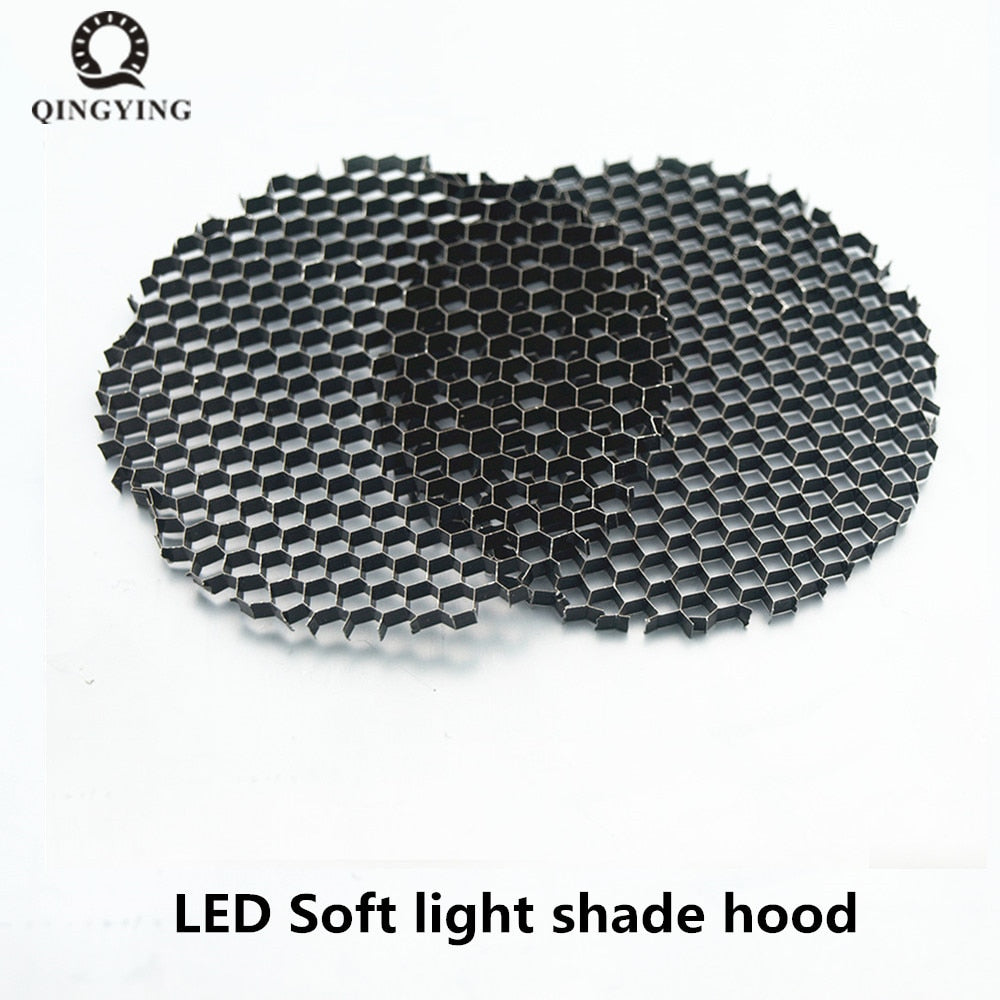 LED Soft light shade hood downlight 10pcs/lot spotlight round honeycomb mesh cover black anti-glare anti-dazzling light aluminum