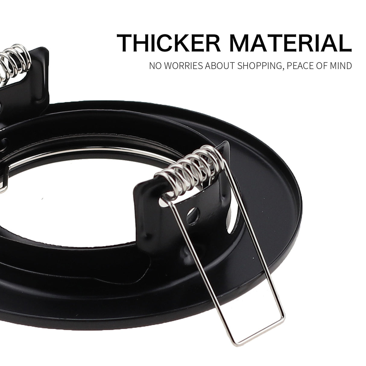 Black White Nickel Recessed LED Ceiling Light Fitting Round Adjustable Frame MR16 GU10 Bulb Fixture Downlight Holder Cutout 70mm