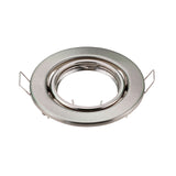 Black White Nickel Recessed LED Ceiling Light Fitting Round Adjustable Frame MR16 GU10 Bulb Fixture Downlight Holder Cutout 70mm