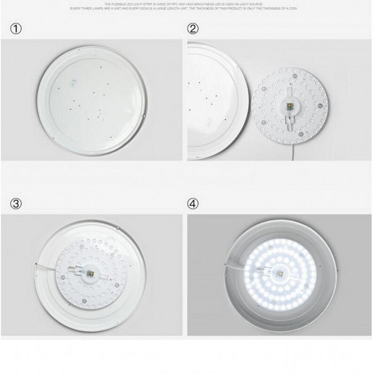 LED Ring PANEL Circle Light SMD LED Round Ceiling board circular lamp board AC 220V 230V 240V LED downlight 50W 36W 24W 18W 12W