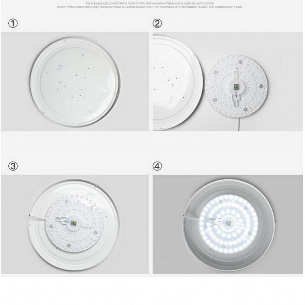 LED Ring PANEL Circle Light SMD LED Round Ceiling board circular lamp board AC 220V 230V 240V LED downlight 50W 36W 24W 18W 12W