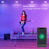 Smart Tuya LED Downlight 5W 7W 9W 15W Recessed Led Spot Lights Wifi Ceiling Lamp RGB+CW+WW Voice Control By Alexa Google Home