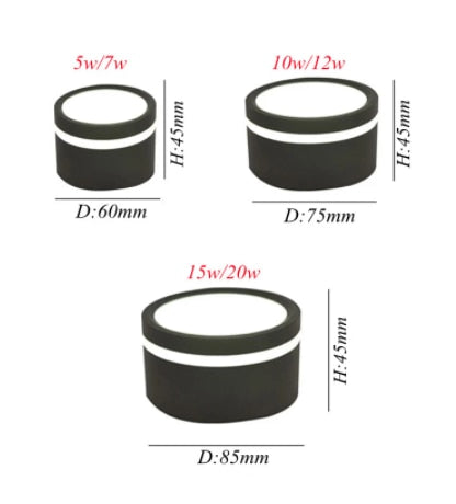 AC220V Surface Mounted Led Downlight Side Guide Light lamp For Ceiling 5W 7W 9W 12W 15W Led Spot Lights Ceiling Fixtures Lighting