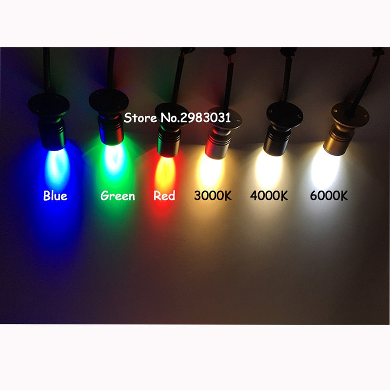 LED Cabinet Mini Spot Light 1W 3W 110V 220V Downlight 12V DC Jewelry Show Include Led Driver Surface Mounted Ceiling Light Lamp