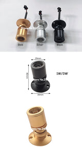 LED Cabinet Mini Spot Light 1W 3W 110V 220V Downlight 12V DC Jewelry Show Include Led Driver Surface Mounted Ceiling Light Lamp