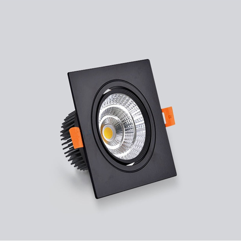 LED COB Downlight Dimmable Led Spotlight Ceiling Lamp 7W-18W Recessed 220V 110V Single DouBle Square Led Spot Light