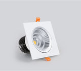 LED COB Downlight Dimmable Led Spotlight Ceiling Lamp 7W-18W Recessed 220V 110V Single DouBle Square Led Spot Light