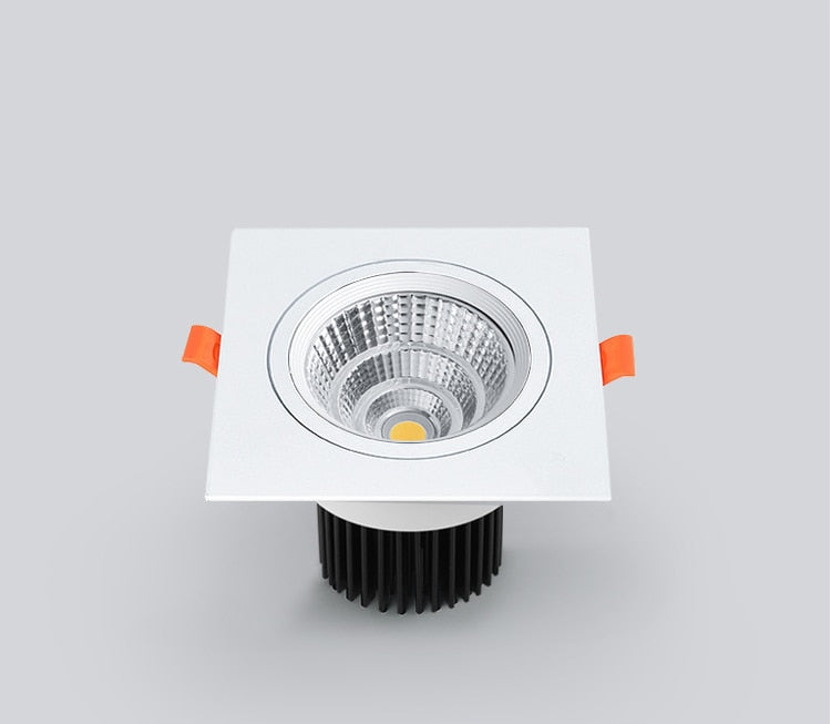LED COB Downlight Dimmable Led Spotlight Ceiling Lamp 7W-18W Recessed 220V 110V Single DouBle Square Led Spot Light