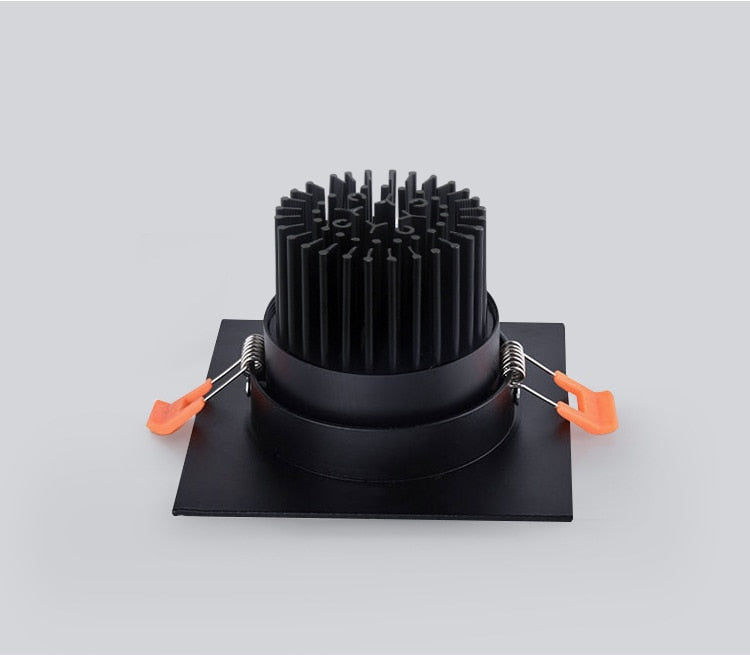 LED COB Downlight Dimmable Led Spotlight Ceiling Lamp 7W-18W Recessed 220V 110V Single DouBle Square Led Spot Light