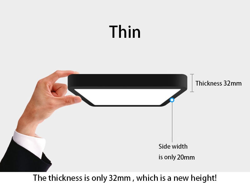 Round Square LED Panel Light Ceiling Lamps 6W/9W/12W/18W/24W Surface Mounted AC86-265V LED Downlights Home Decors Indoor Lighting