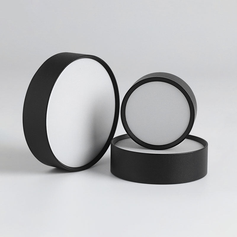 Round Square LED Panel Light Ceiling Lamps 6W/9W/12W/18W/24W Surface Mounted AC86-265V LED Downlights Home Decors Indoor Lighting