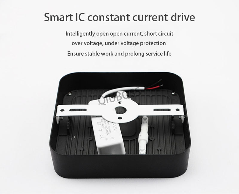 Round Square LED Panel Light Ceiling Lamps 6W/9W/12W/18W/24W Surface Mounted AC86-265V LED Downlights Home Decors Indoor Lighting