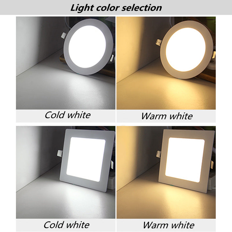 LED Panel Light 3W 4W 6W 9W 12W 15W 18W Recessed Ceiling LED Downlight Indoor lighting Spot Light Slim design home renovation