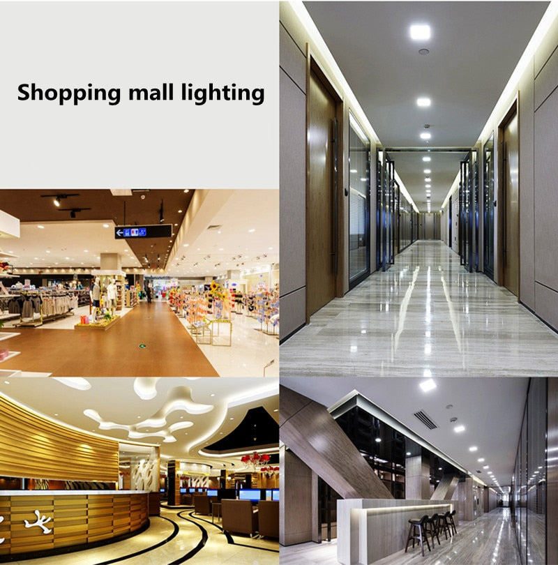 LED Panel Light 3W 4W 6W 9W 12W 15W 18W Recessed Ceiling LED Downlight Indoor lighting Spot Light Slim design home renovation