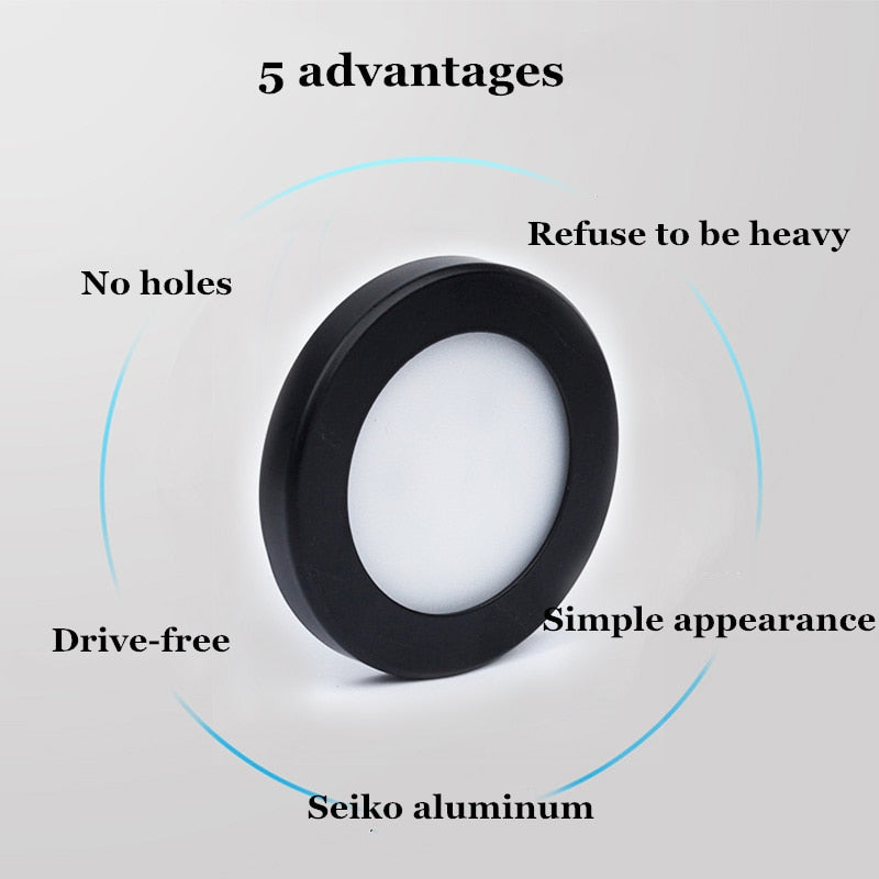 LED Downlight Mini Surface Mounted 220V 240V 5W 7W Panel Spot Light Ultra thin Indoor Lighting Home Kitchen Cabinet Lamp