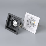 Square Ring Led Ceiling Downlights Recessed Adjustable GU10 MR16 Bulb Socket Base Spot Lamps Holder Frame Bracket Fitting