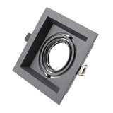 Square Ring Led Ceiling Downlights Recessed Adjustable GU10 MR16 Bulb Socket Base Spot Lamps Holder Frame Bracket Fitting