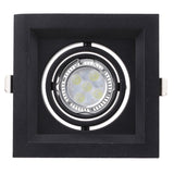 Square Ring Led Ceiling Downlights Recessed Adjustable GU10 MR16 Bulb Socket Base Spot Lamps Holder Frame Bracket Fitting