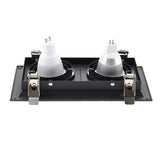 Square Ring Led Ceiling Downlights Recessed Adjustable GU10 MR16 Bulb Socket Base Spot Lamps Holder Frame Bracket Fitting