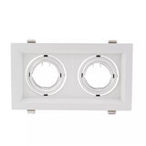 Square Ring Led Ceiling Downlights Recessed Adjustable GU10 MR16 Bulb Socket Base Spot Lamps Holder Frame Bracket Fitting