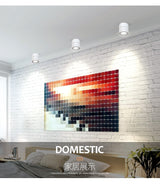 LED Lights 360° Rotating Ceiling Lamp Golden Track Light led Downlight Surface Spotlight Indoor Lighting Living Room Spot Light