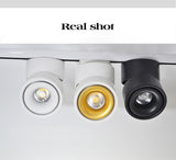 LED Lights 360° Rotating Ceiling Lamp Golden Track Light led Downlight Surface Spotlight Indoor Lighting Living Room Spot Light