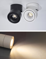 LED Lights 360° Rotating Ceiling Lamp Golden Track Light led Downlight Surface Spotlight Indoor Lighting Living Room Spot Light