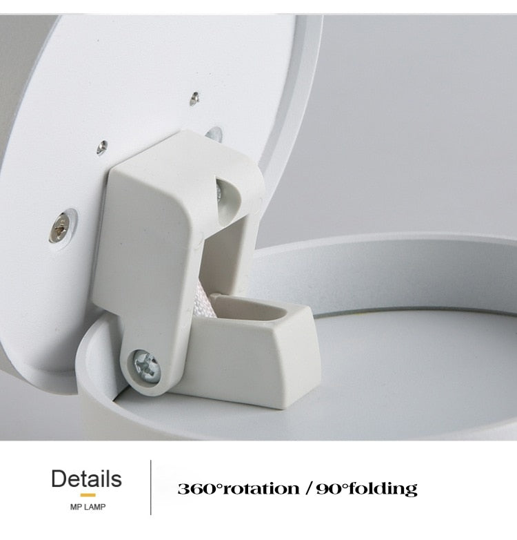 LED Lights 360° Rotating Ceiling Lamp Golden Track Light led Downlight Surface Spotlight Indoor Lighting Living Room Spot Light