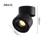 LED Lights 360° Rotating Ceiling Lamp Golden Track Light led Downlight Surface Spotlight Indoor Lighting Living Room Spot Light