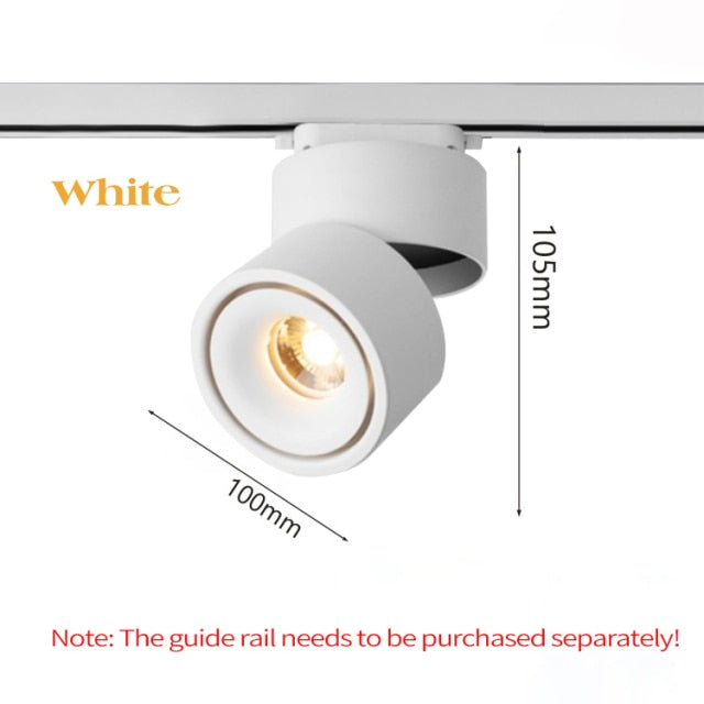 LED Lights 360° Rotating Ceiling Lamp Golden Track Light led Downlight Surface Spotlight Indoor Lighting Living Room Spot Light