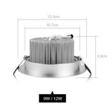 Bridgelux LED downlight,700LM, include the drive,AC85-265V,CE&amp;ROHS, 2 year warranty 7W Spotlight