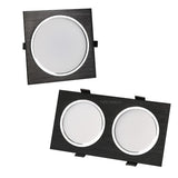 LED Downlight Dimmable Panel Led Light 110V 220V Led Spot 2x15W Grille Light 3000K 4000K 6000K