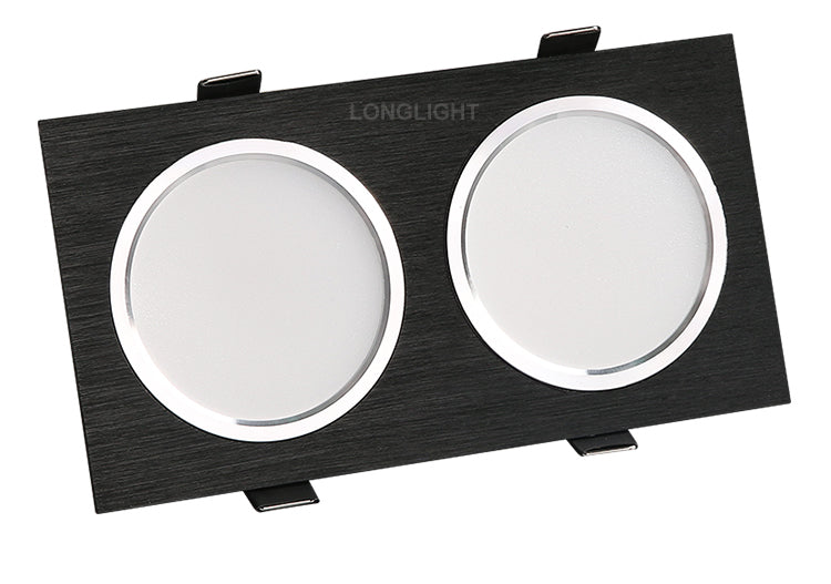 LED Downlight Dimmable Panel Led Light 110V 220V Led Spot 2x15W Grille Light 3000K 4000K 6000K
