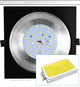LED Downlight Dimmable Panel Led Light 110V 220V Led Spot 2x15W Grille Light 3000K 4000K 6000K