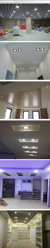 LED Downlight Dimmable Panel Led Light 110V 220V Led Spot 2x15W Grille Light 3000K 4000K 6000K