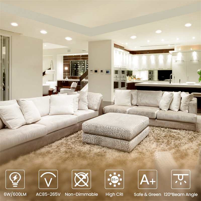 AMBOTHER LED Downlight 36W Recessed Round LED Ceiling Lamp SMD2835 AC85-265V Warm White 3000K Ceiling Spot Light Indoor Lighting