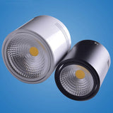 Surface Mounted 12W/18W LED Downlights AC110V/AC220V LED Downlight With White/Cold White/Black/White Housing Colors